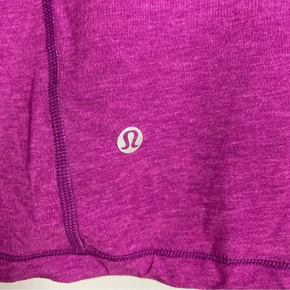 Lululemon Athletica Real Quick Jacket Women’s Reversible Violet Print Plum Sz 4 - Picture 6 of 13